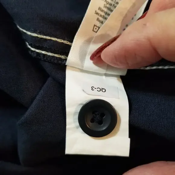 NWT's-Free Assembly Womens Belted Utility Midi Button Down Drs Cap Sleeves Sz M - Picture 14 of 14